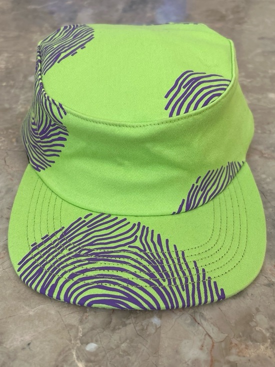 Golf Wang Other - Golf Wang Fingerprint Camp Cap Hat Made USA Neon Green Purple Strapback